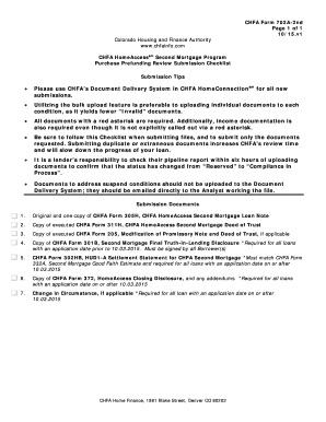 Second mortgage form - CHFA Form 702A-2nd Page 1 of 1 1015v1 CHFA HomeAccess