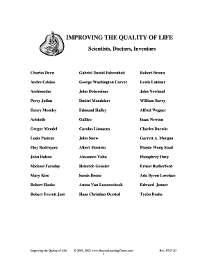 Improving the Quality of Life Scoring Rubric