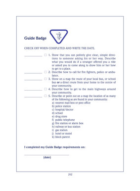 Guide Badge Requirements
