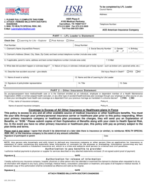 Learning for Life Accident Claim Form