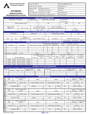 American Modern Home Insurance Application