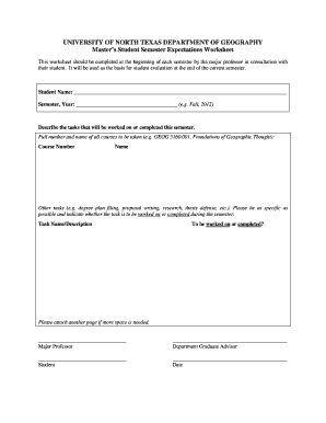 UNIVERSITY OF NORTH TEXAS DEPARTMENT OF GEOGRAPHY Masters