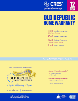 Old Republic Home Warranty Plan
