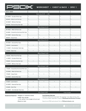 P90X Chest and Back Workout Form
