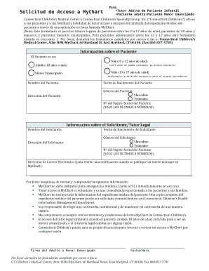 So licitud de Acceso a MyChart