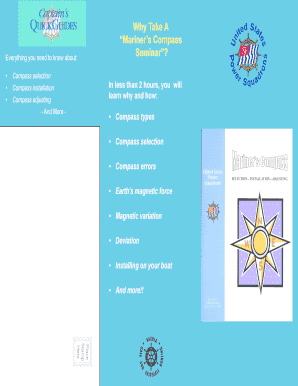 Mariner’s Compass Seminar Registration Form