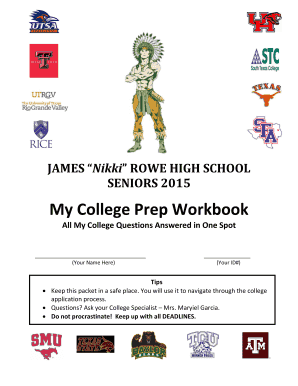 College Prep Workbook for High School Seniors