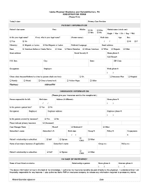 Idaho Physical Medicine and Rehabilitation Registration Form