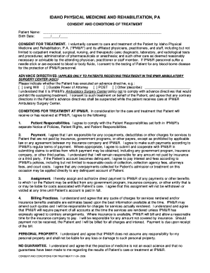 Idaho Medical Treatment Consent Form
