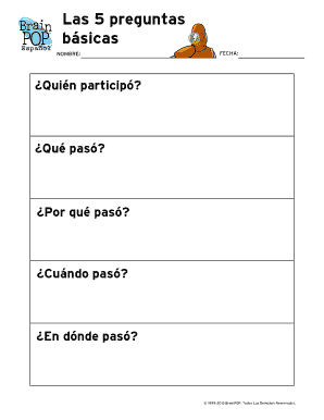 Las 5 preguntas básicas