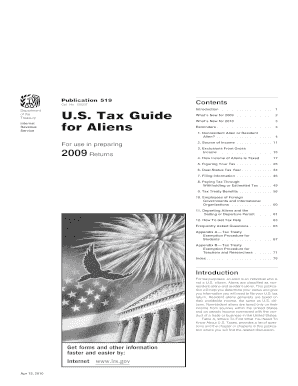 US Tax Guide for Aliens