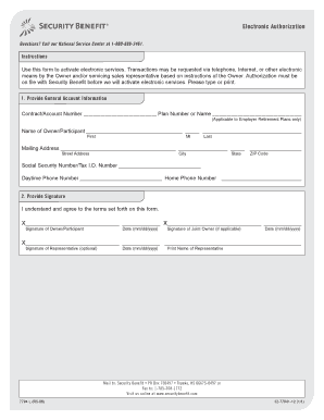 Electronic Authorization Form