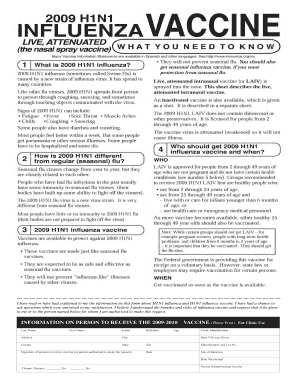 Vaccine Information Form