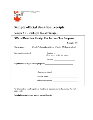 Official Donation Receipt