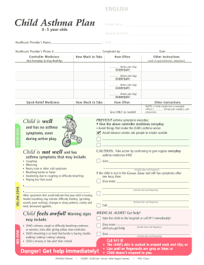 Child Asthma Action Plan