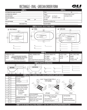 Rectangle Oval Grecian Order Form