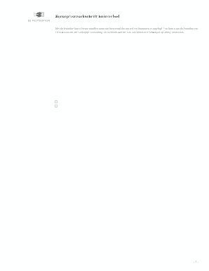 Beroep/verzoekschrift huisverbod