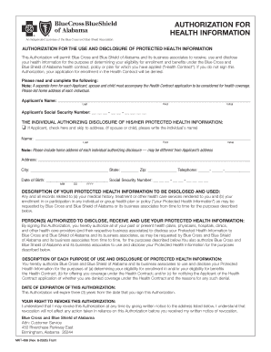 Authorization for Health Information Disclosure