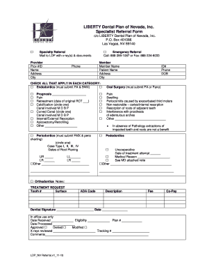 Specialist Referral Form