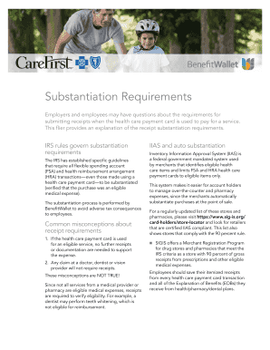 IRS FSA HRA Substantiation Requirements
