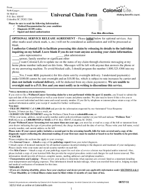 Universal Claim Form