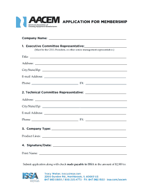 ISSA Membership Application Form