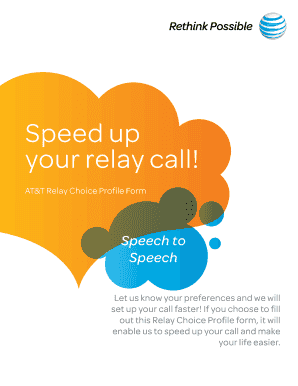 AT&T Relay Choice Profile Form