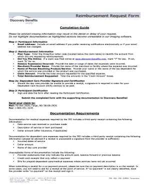 Reimbursement Request Form