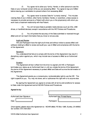 NCHIN dMail Authorized User Agreement