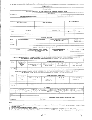 Form 24Q Tax Deduction Certificate