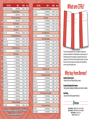 2013 Code of Federal Regulations Order Form