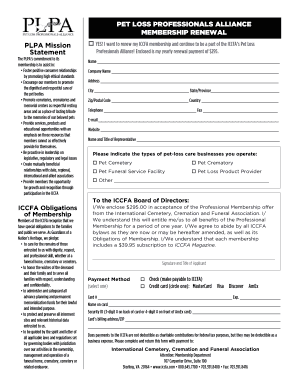 ICCFA Membership Renewal Form
