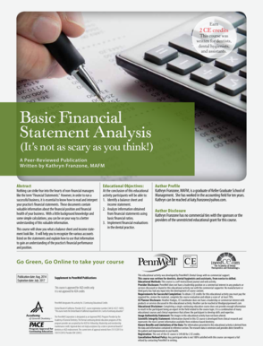 Basic Financial Statement Analysis - IneedCEcom