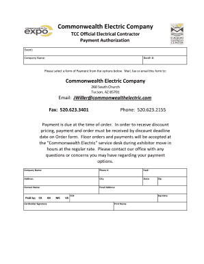 Payment Authorization Form