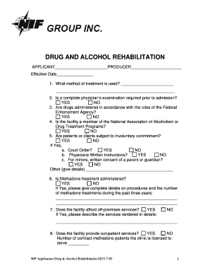Drug and Alcohol Rehabilitation Application