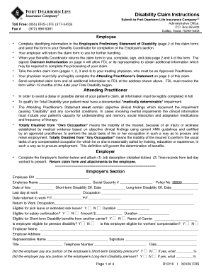 Disability Claim Form