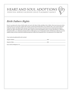 Fillable Online Birth Fathers Rights Fax Email Print - pdfFiller