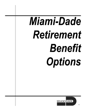 Miami-Dade Retirement Benefit Options Form