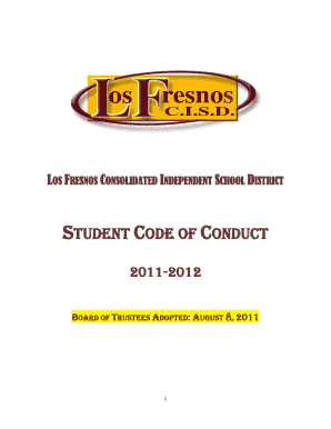 Student Code of Conduct Acknowledgment