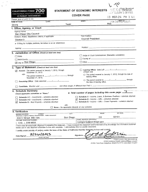 California Statement of Economic Interests
