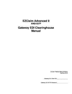 EZClaim Gateway EDI Enrollment Form