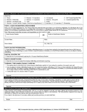 IRS Form W-9