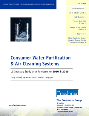 Consumer Water Purification Air Cleaning Systems