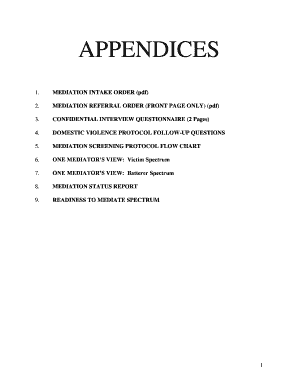 Confidential Interview Questionnaire