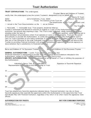 Trust Authorization Form