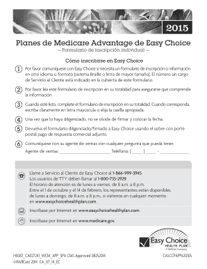 Formulario de inscripción individual