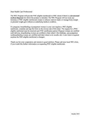 Kansas WIC Special Issuance Authorization