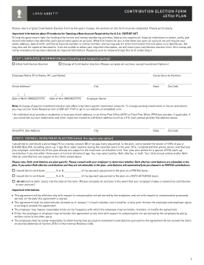 457(b) Plan Contribution Election Form