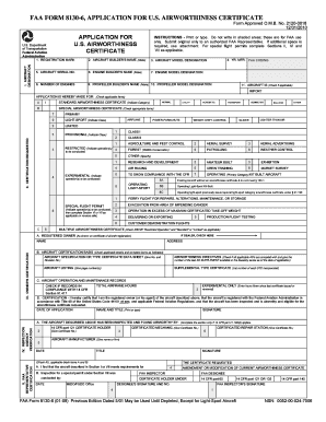 Application for US Airworthiness Certificate
