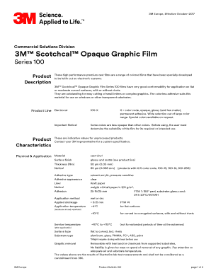 Fillable Online 3M Scotchcal Opaque Graphic Film Fax Email Print ...